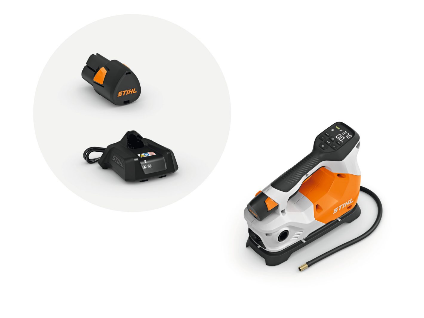 STIHL KOA 20 Akku-Kompressor Set mit Akku AS2 und Ladegerät AL1 STIHL KOA 20 Akku-Kompressor Set mit Akku AS2 und Ladegerät AL1