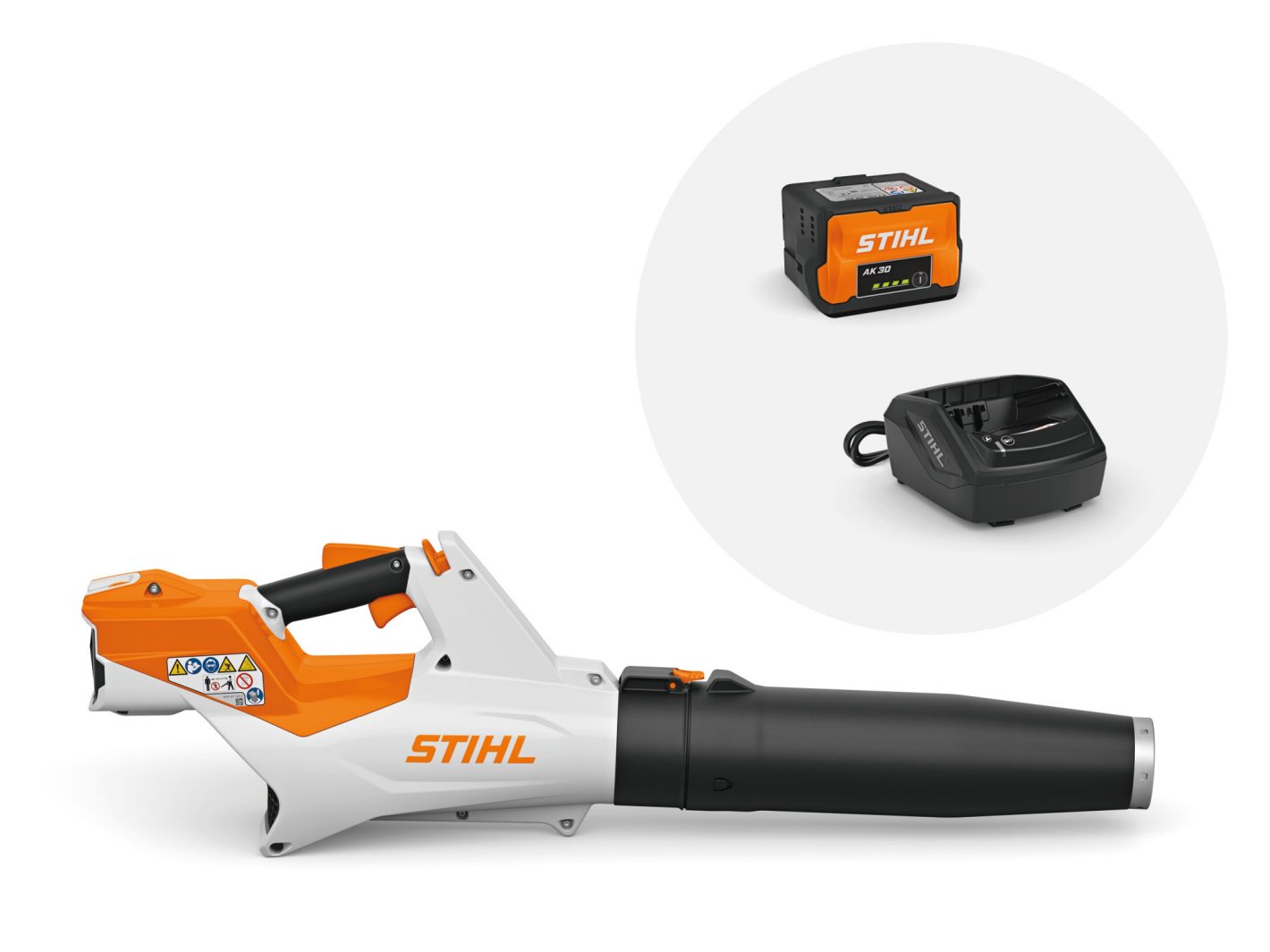 STIHL BGA 60 Blasgerät Laubbläser Set mit Akku AK 30 und Ladegerät AL 101