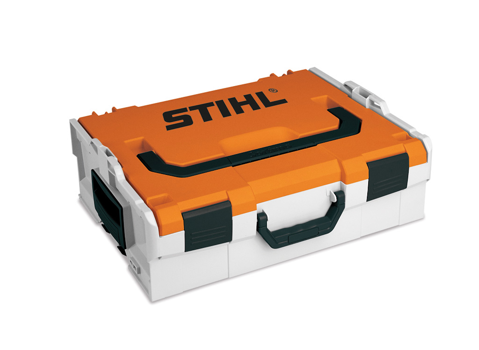 STIHL Akku-Box Größe S Aufbewahrungsbox 44 x 36 cm Aufbewahrungskoffer orange schwarz