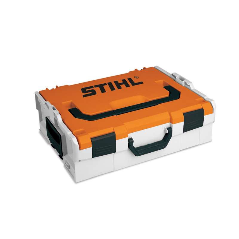 STIHL Akku-Box Größe S Aufbewahrungsbox 44 x 36 cm Aufbewahrungskoffer orange schwarz