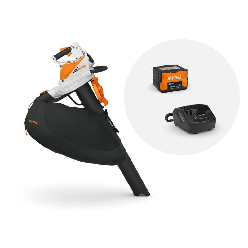 STIHL SHA 56 Akku-Saughäcksler Laubsauger inkl. Akku AK 20 und Ladegerät Al 101